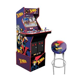 Arcade1UP X-Men (4-Player) Arcade with Riser, Lit Marquee, WIFI + Stool