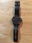 Diesel DZ7270 Baby Daddy Oversized Chronograph Black Leather Band Men's Watch