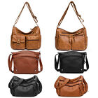 Women Vintage Soft Leather Shoulder Bag Purse Lady Messenger Crossbody Bag Hobo
