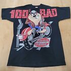 Vintage 90s Taz Looney Tunes 100% BAD T-Shirt Made in USA Size XXL 2XL