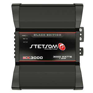 Stetsom EX 3000 Amplifier 1 Ohm Monoblock Full Range Car Audio Amp