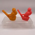 Vintage Water Warbler Bird Whistles Set of 2 Plastic Birds Toy
