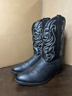 Laredo Boots 28-1820 Black Western Men's Cowboy Boots Size 12 EW Very Good
