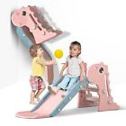 3 in 1 Toddler Slide Baby Slide Climber Playset w/Ball Indoor Outdoor Playground