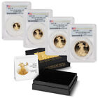 Set of 4 2022-W Gold Eagle PCGS PR70DCAM Advanced Release OGP AR Eagles Coins