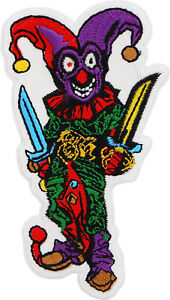 Jester Clown with Knives Patch - 2.25x3.9 inch - P7514
