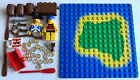 1989 / 1990's vintage LEGO pirate PARTS LOT w/ mini island baseplate Coins 6260