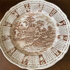 New Listing1969 Alfred Meakin Zodiac Plate Transfer Ware Staffordshire England 9 Inch