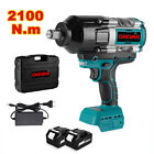 Impact Wrench Cordless 3/4'' Brushless High Power Driver 2100N.m w/2 x Batteries