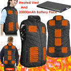 Electric Heated Vest Heating Warm Jacket & 20000mAh USB Battery Pack Winter Coat