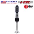 5Core 500W Immersion Hand Blender Multifunctional Electric 2 Speed, Steel Blades