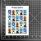 2021 USPS SHEET OF 20 FIRST CLASS FOREVER STAMPS MID-ATLANTIC LIGHTHOUSES 68¢