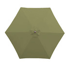 9ft 6 Rib Market Patio Umbrella Replacement Canopy - Fern Green
