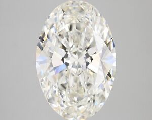 Lab-Created Diamond 5.04 Ct Oval H VS1 Quality Excellent Cut IGI Certified