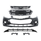 Front Bumper Cover Upper Lower Grille Grill Kit For 2016 2017 2018 Chevy Cruze (For: 2017 Chevrolet Cruze LS Sedan 4-Door 1.4L)