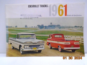 Chevrolet Trucks 1961 original sales brochure.exc.
