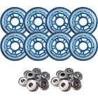 BLUE BELLYS 76mm 78a Roller Inline Skate Wheels with ABEC 9 BEARINGS