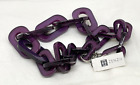 Zenzii NWT Purple Acrylic Resin Large Link Kelsey Chunky Necklace