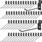 Moxweyeni 100 Pack Slatwall Hooks 6 and 8 Inch Panel Display Hooks Black Slat...