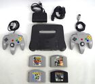 Nintendo 64 Video Game Console w/ Expansion Pack, Four Games Tested LOOSE