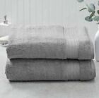 Charisma 100% Hygrocotton 2 Piece Bath Towel Set Gunmetal Gray Hygro Cotton