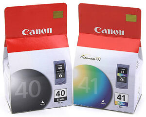 New Genuine Canon 40 41 Black Color Ink Cartridges PIXMA iP1600 iP1700 MP150