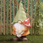 NEW Lighted Blow Mold Spring Garden Gnome Elf Fairy Mushroom 24in
