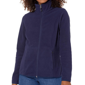 Amazon Essentials lightweight polar fleece navy blue zip jacket coat Women's XL