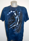 Dark Angel t shirt XL fallen warrior blue tie dye mens winged fantasy fairy y2k