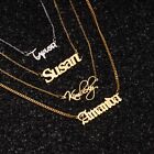 Custom Name Necklace Multiple Personalized Nameplate Pendant Sterling SIlver