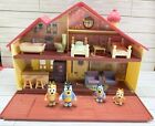 Bluey Family Home Playset Pack & Go House W/ Accessories & 4 Figures - G2