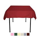 Polyester Square Tablecloth 52'' x 52'' Wedding Banquet Polyester Table Cover