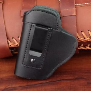Tuckable IWB Leather Concealed Carry Gun Holster for SIG SAUER P365/P365XL BLACK