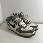 Nike Air Force 1 AF1 High Men's Size 9 Gray White Lace Up Running Athletic Shoes