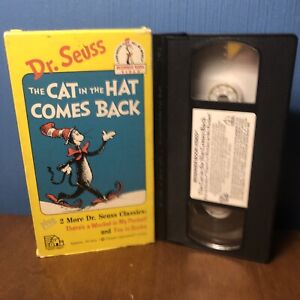 VINTAGE Dr Suess The Cat in The Hat Comes Back - VHS Movie Tape Kids