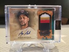 Byron Buxton 2021 Topps Dynasty 4 Color Patch Auto Bronze /10 Twins