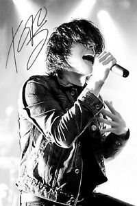 MY CHEMICAL ROMANCE POSTER/PRINT/PHOTO GERARD WAY AUTOGRAPHED SIGNED RP B&W