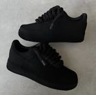 Custom Air Force 1 Low Darkest Black In The World With Rope Laces All Sizes
