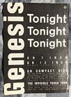 GENESIS / PHIL COLLINS / 1987 TONIGHT SINGLE + TOUR DATES MAGAZINE PRINT AD