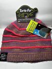 Turtle Fur Beanie Reflective Wool Knit With Fleece Lining Winter Adult Hat Pink