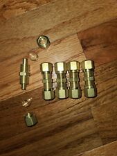 3/8  UNION COMPRESSION FITTINGS BRASS COUPLING 3/8