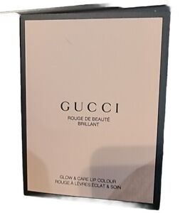 Gucci Glow & Care Lip Colour 4-Shade Lipstick Sample Card
