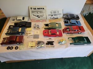 Built model cars-'66 Chevy Novas. Stock, Street Machine Chassis.Parts or Rebuild