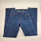 Vintage Levis 501XX Denim 90's Blue Jeans 32x34 Button Fly Made In USA