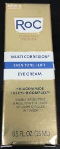 New Lot Of 2 RoC Even Tone Lift Eye Cream Firming Dark Brightens Hydrate (K1)