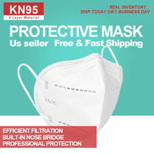 50 PCS KN95 Protective  5 Layers Face Mask Disposable Respirator