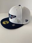 New Era Men's Tennessee Titans State 59Fifty White/Navy Fitted Hat NEW
