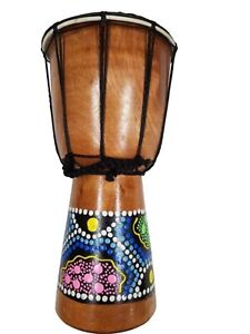 Djembe African Hand Drum Solid Wood Standard 9 inch Goat Skin Drumhead Israel