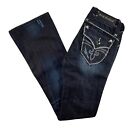 Rock Revival Bootcut Jeans Stephanie Low Rise Dark Flap Pocket Women's 26 x 34