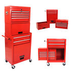 6-Drawer Rolling Tool Chest Lockable 3-in-1 Tool Box Organizer for Garage Worksh
